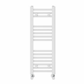 NRG 800x300 mm Straight Heated Towel Rail Radiator Bathroom Ladder Warmer White