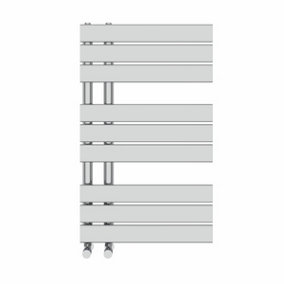 NRG 824x500 mm Designer Flat Panel Heated Towel Rail Radiator Bathroom Ladder Warmer Chrome