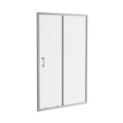 NRG Bathroom Shower Enclosure Cubicle 1200mm Sliding Door with 800mm Side Panel Screen - 3