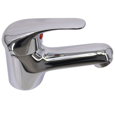 NRG Chrome Basin Sink Mixer Tap Small Modern Bathroom Lever Faucet - 3