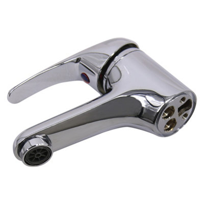 NRG Chrome Basin Sink Mixer Tap Small Modern Bathroom Lever Faucet - 5