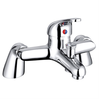 NRG Modern Bathroom Chrome Bath Shower Mixer Tap & Shower Handheld Set Chrome