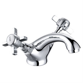NRG Traditional Bathroom Basin Sink Mixer Tap Vintage Faucet Chrome