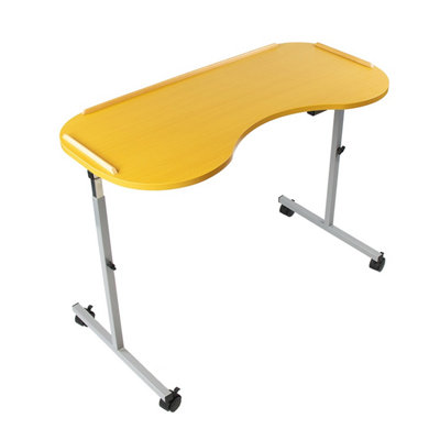 NRS Healthcare Curved Adjustable Overbed Table