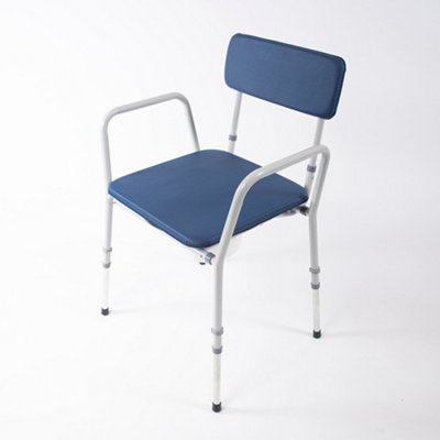 NRS Healthcare Flat Pack Height Adj. Dovedale Commode