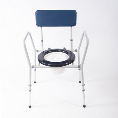 NRS Healthcare Flat Pack Height Adj. Dovedale Commode