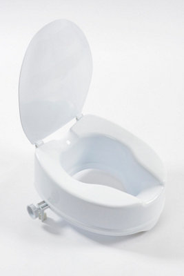 NRS Linton Plus Raised Toilet Seat With Lid 150mm/6