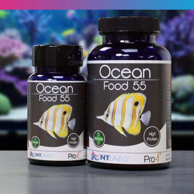 NT LABS OCEAN FOOD 55 MARINE CORAL REEF GRANULAR FISH TANK SINKING ...