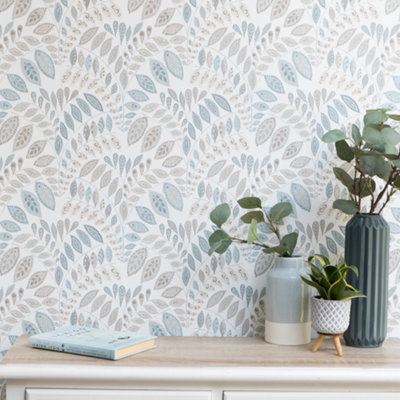 Nu Wallpaper Gustavus Self Adhesive Wallpaper 5.49m(L) 52.07cm(W)