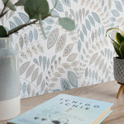 Nu Wallpaper Gustavus Self Adhesive Wallpaper 5.49m(L) 52.07cm(W)