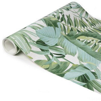 Nu Wallpaper Maui Green Self Adhesive Wallpaper 5.49m(L) 52.07cm(W)