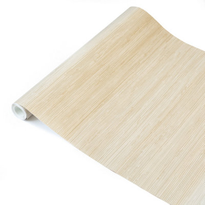 Nu Wallpaper Tibetan Grasscloth Cream Self Adhesive Wallpaper 5.49m(L) 52.07cm(W)
