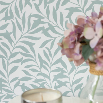 Nu Wallpaper Wisley Spruce Self Adhesive Wallpaper 5.49m(L) 52.07cm(W)