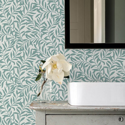 Nu Wallpaper Wisley Spruce Self Adhesive Wallpaper 5.49m(L) 52.07cm(W)