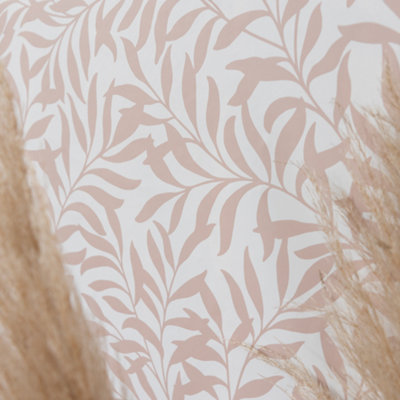 Nu Wallpaper Wisley Terracotta Self Adhesive Wallpaper 5.49m(L) 52.07cm(W)