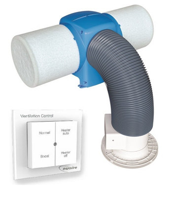 Nuaire Dri-Eco-Heat-HC Positive Input Ventilation and 4 Way Switch Package