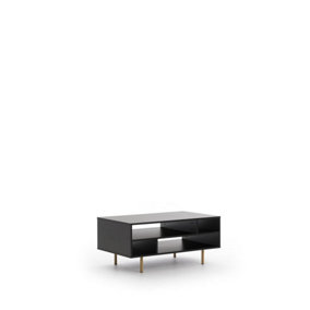 Nubia Coffee Table in Black - Sleek Design Meets Everyday Functionality - W1000mm x H450mm x D600mm