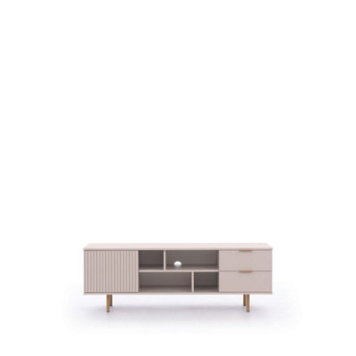 Nubia TV Cabinet in Cashmere - Luxurious Design with Smart Storage - W1500mm x H520mm x D410mm