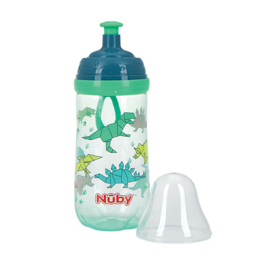 Nuby Busy Sipper Pop Up Spout Water Bottle 360ml (Design and
