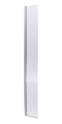 Nuie Fluted Hinged Flipper Wet Room Screen, Toughened Glass Wet Room ...