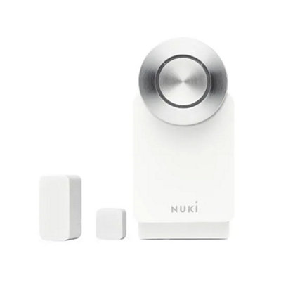 Nuki Smart Lock 3 Pro White + Nuki Door Sensor Bundle | DIY at B&Q