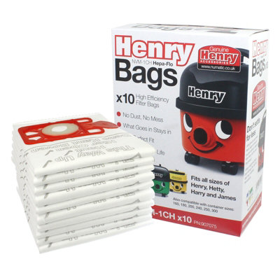 Numatic Dust Bags Henry Vacuum Cleaner NVM-1CH 907075 Pack of 10