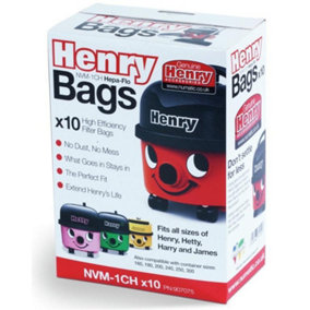 Numatic Henry Vacuum Cleaner Bag (Pack of 10) White (One Size)