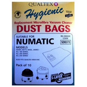 Numatic Microfibre Dust Bags (Pack of 10) Multicoloured (One Size)