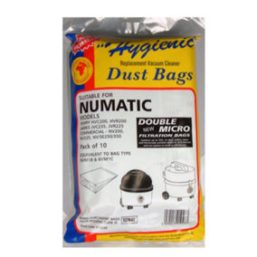 Numatic Vacuum Cleaner Bag (Pack of 10) White (One Size)