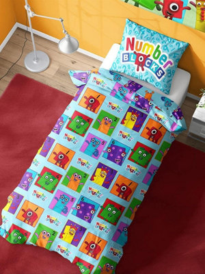 Number Blocks Meet 4 in 1 Junior Bedding Bundle (Duvet, Pillow, Covers)