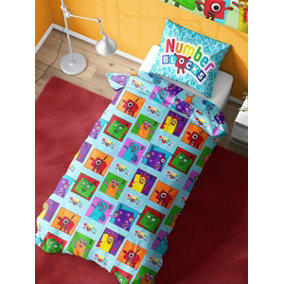 Number Blocks Meet 4 in 1 Junior Bedding Bundle (Duvet, Pillow, Covers)