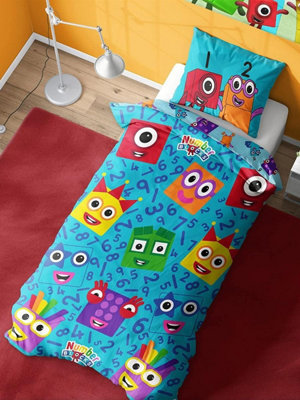 Number Blocks Meet the Number Blocks Single Duvet Cover Set