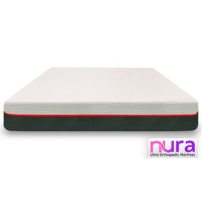 Nura 40HD 20cm Thick Luxury Ultra Orthopedic Extra Firm All Foam Mattress (Double - 135cm (4'6") X 190cm (6'3")