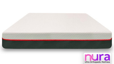Nura 40HD 20cm Thick Luxury Ultra Orthopedic Extra Firm All Foam Mattress (Super King - 180cm (6'0") X 200cm (6'6")