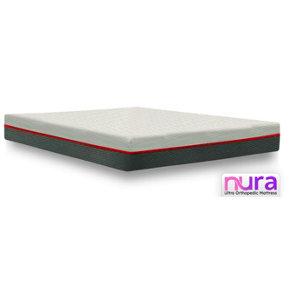 Nura 40HD 25cm Thick Luxury Ultra Orthopedic Extra Firm Memory Foam Mattress (Double - 135cm (4'6") X 190cm (6'3")
