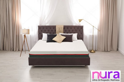 Nura 40HD 25cm Thick Luxury Ultra Orthopedic Extra Firm Memory Foam Mattress (Double - 135cm (4'6") X 190cm (6'3")