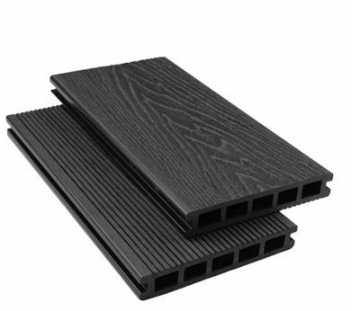 Nustone Composite Decking, Deep Embossed Woodgrain Boards - 10 Charcoal 2400mm Boards