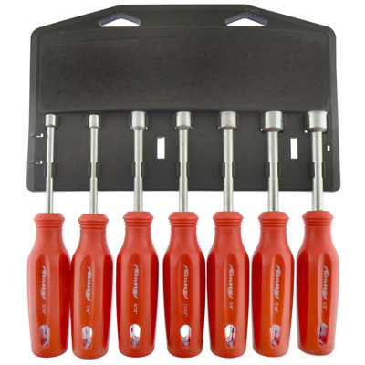 Nut Driver Spinner Screwdriver Tool Set Imperial / AF / SAE sizes 3/16" to 1/2" 7pc