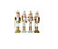 Nutcracker Christmas Wood Soldier 30cm/11.8in King Drum Ornament Glitter Royal Jacket Figures Crown Table Top Xmas Golden