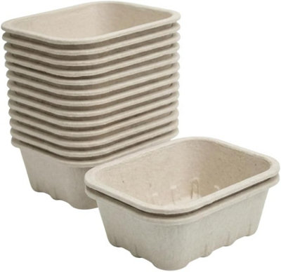 Nutley's Biodegradable Plant Pulp Fibre Fruit Produce Punnet Trays ...