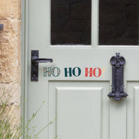 Nutmeg Christmas Stickers - Ho Ho Ho front door decal