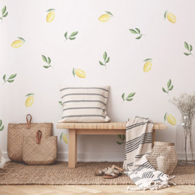 Nutmeg Wall Stickers set of Lemon and leaves Decals