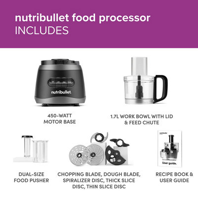 Nutribullet 1.65L Food Processor - Black