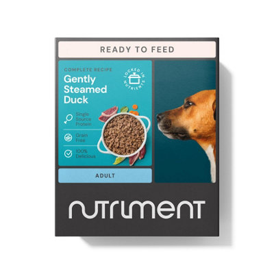 Nutriment Gently Steamed Duck for Dogs (1 pack) Digestible Grain free Treat