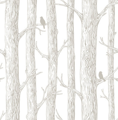 Spoonflower Removable Wallpaper - Camping Forest Print, Peel And Stick, 24in X 144in Roll