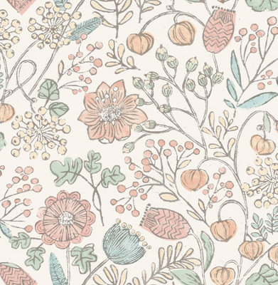 NuWallpaper NUS3623 Southern Trail Peel & Stick Wallpaper, Pastel