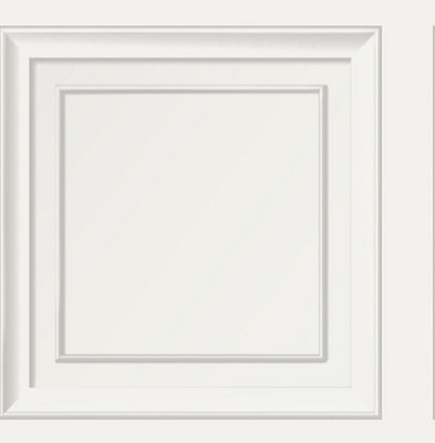 NuWallpaper NUS4841 Wall Panel Peel & Stick Wallpaper, White