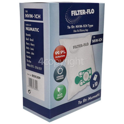 NVM-1CH Filter-Flo Synthetic Dust Bags (Box of 10)