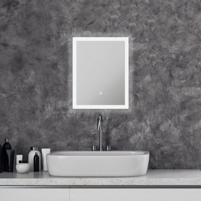NxtGen Alaska LED 390x500mm Illuminated Bathroom Mirror with Shaver Socket and Demist