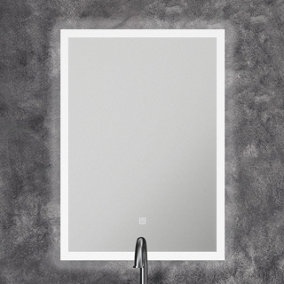 NxtGen Ohio LED 500x700mm Illuminated Bathroom Mirror with Shaver Socket and Demist Pad